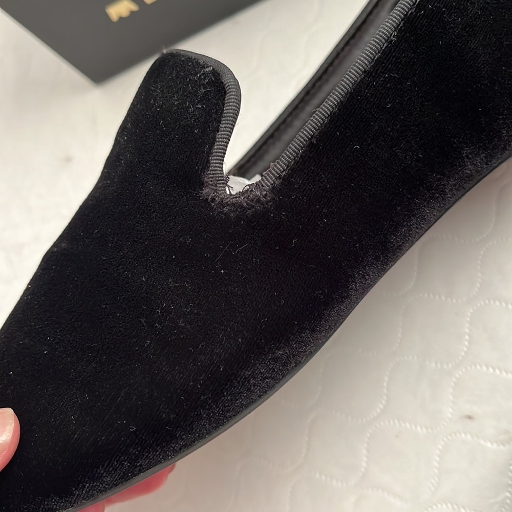 Birdies The Starling black velvet flats shoes - Picture 10 of 11